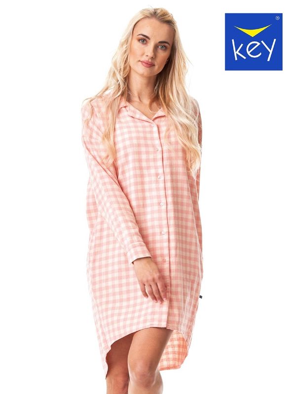 KEY Shirt Key LND 442 B22 L/R Flannel S-XL peach