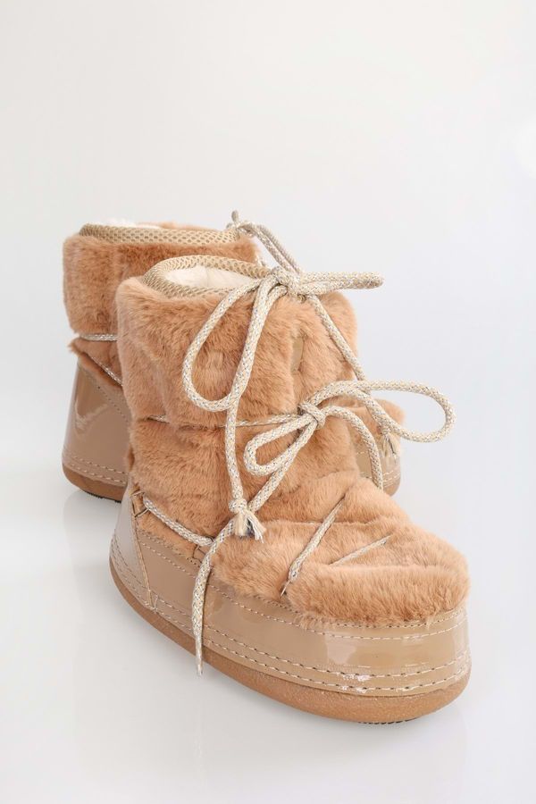 Shoeberry Shoeberry Women's Snowie Mink Hairy Thick Sole Snow Boots