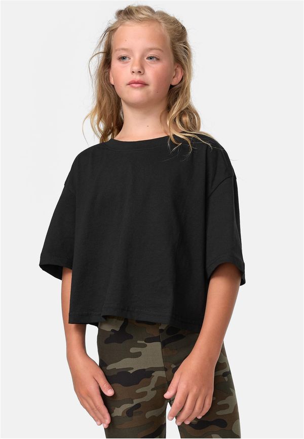 Urban Classics Kids Short girls' shirt kimono black