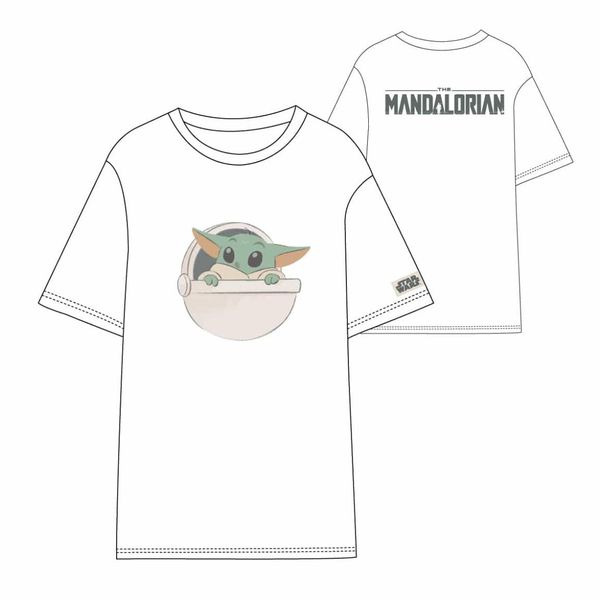 THE MANDALORIAN SHORT SHIRT SINGLE JERSEY THE MANDALORIAN GROGU