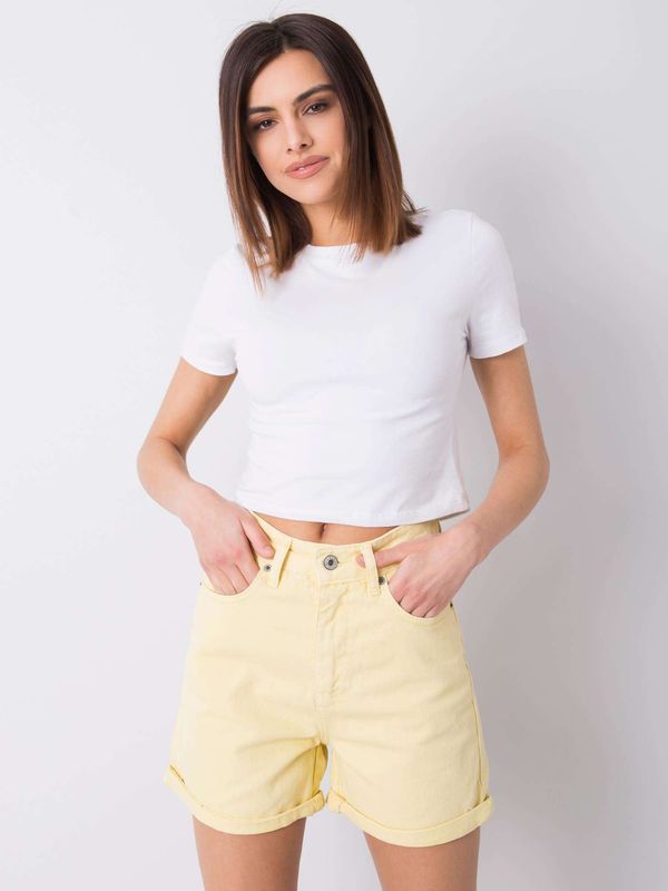 RUE PARIS Shorts-334-SN-7706.08-light yellow