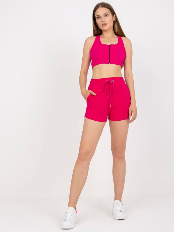 RUE PARIS Shorts-RV-SN-7994.15-fuchsia