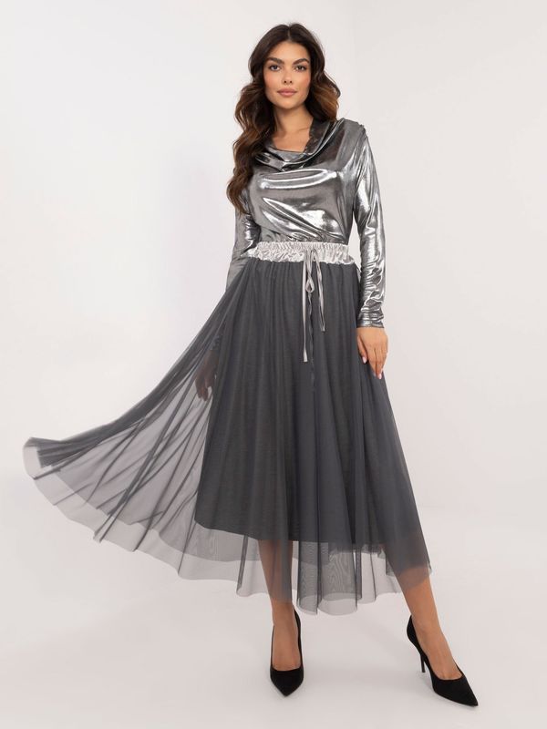 Italy Moda Skirt-DHJ-SD-19981.03-gray