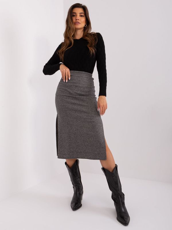 LAKERTA Skirt-LK-SD-509400.87P-Grey-Black