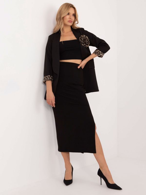 Italy Moda Skirt-MI-SD-20730.69-black