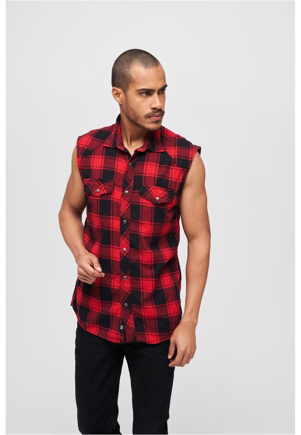 Brandit Sleeveless shirt red/black