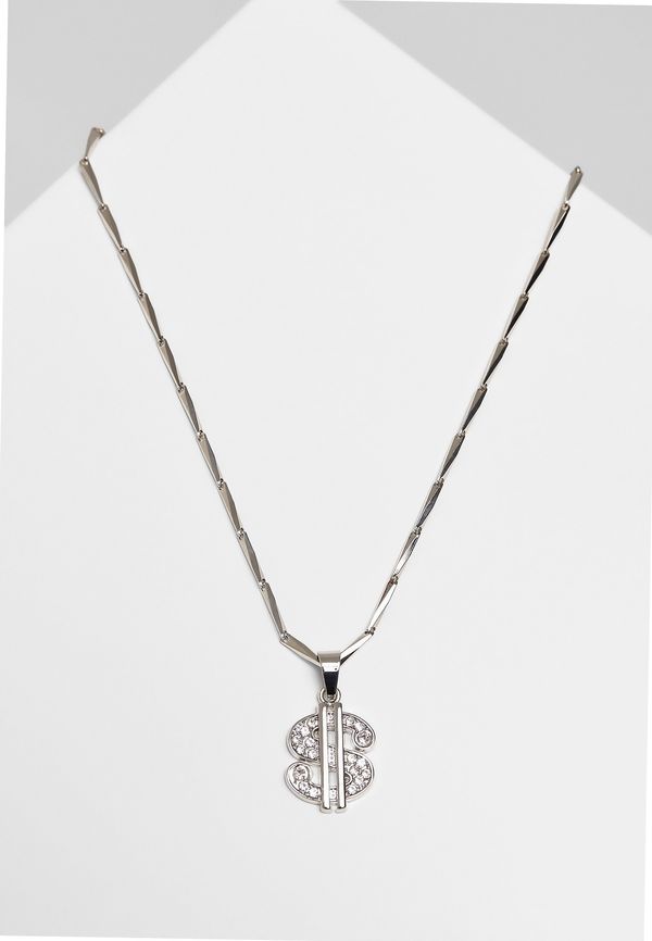 Urban Classics Small Dollar Necklace - Silver Color