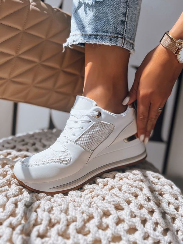 DStreet Sneakersy damskie BASTILA beżowe Dstreet