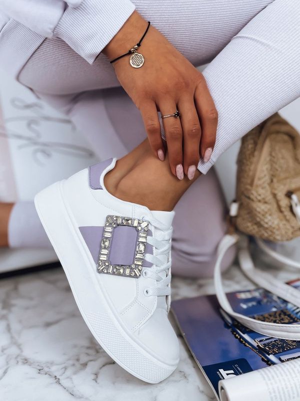 DStreet Sneakersy damskie BRACE fioletowe Dstreet