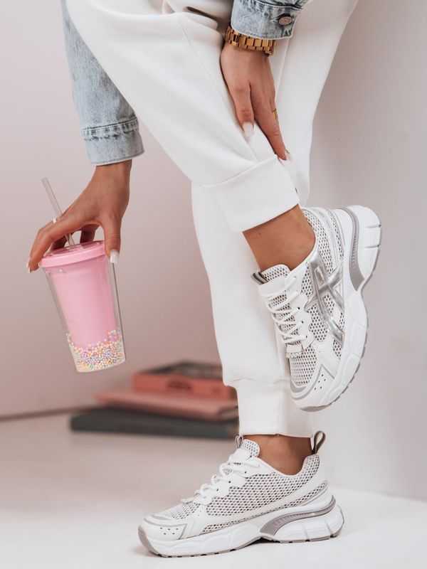 DStreet Sneakersy damskie DYNAMICA srebrne Dstreet
