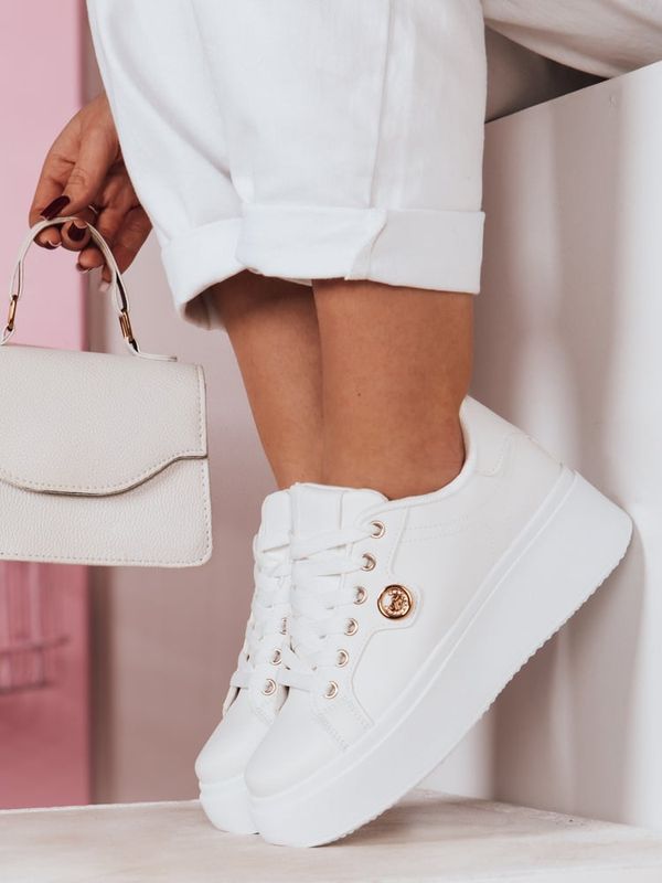 DStreet Sneakersy damskie na platformie RIFII białe Dstreet