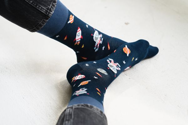 Steven Socks 084-014 Navy Blue