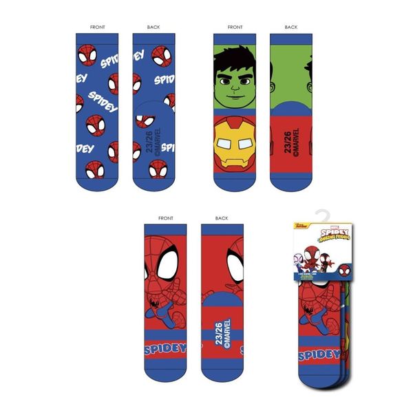 SPIDEY SOCKS PACK 3 PIECES SPIDEY