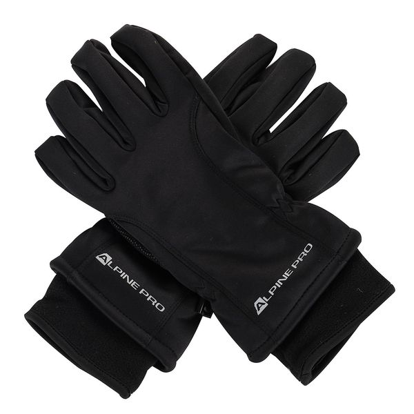 ALPINE PRO Softshell gloves with ptx membrane ALPINE PRO KAHUG black
