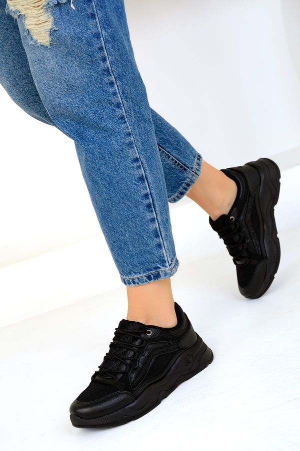 Soho Soho Black-Black Women's Sneaker 19262