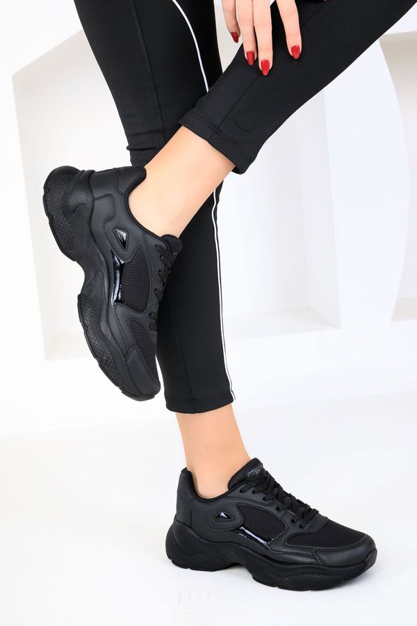 Soho Soho Black-Black Women's Sneakers 18147