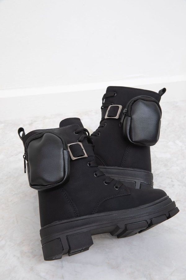 Soho Soho Black Matte Kids Boots & Booties 19837