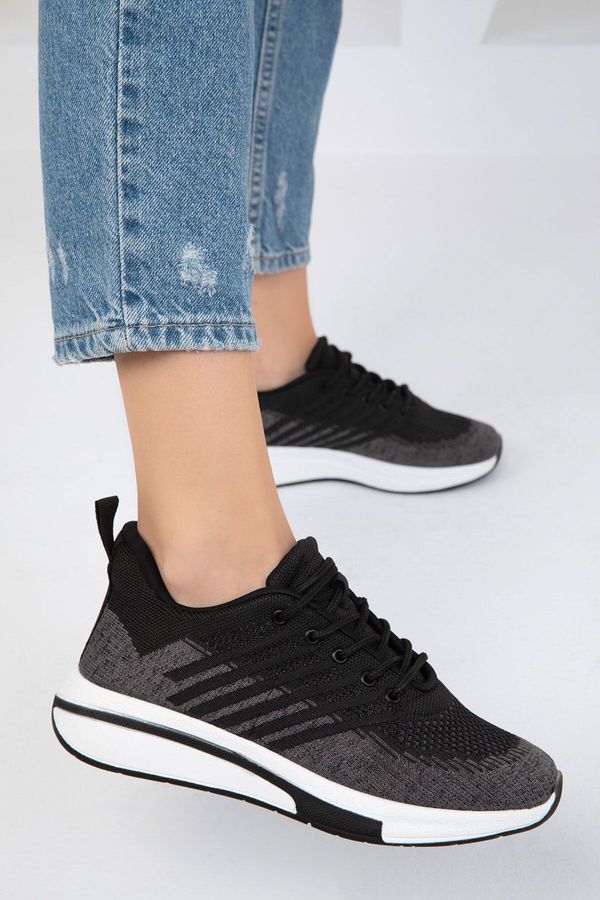 Soho Soho Black-Smoke Women's Sneaker 19711