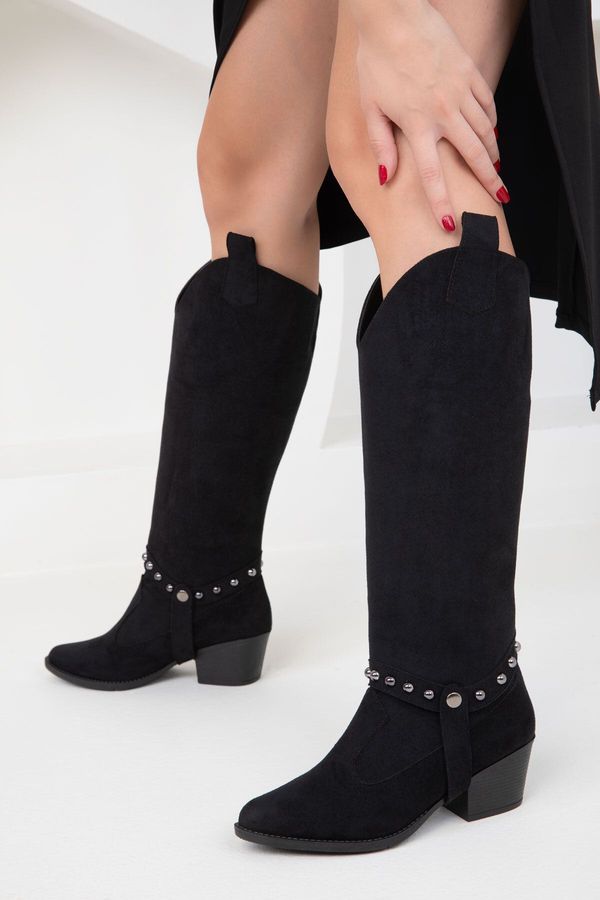 Soho Soho Black Suede Women's Boots 19825