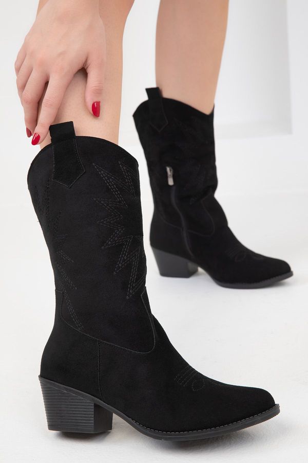 Soho Soho Black Suede Women's Boots 19869