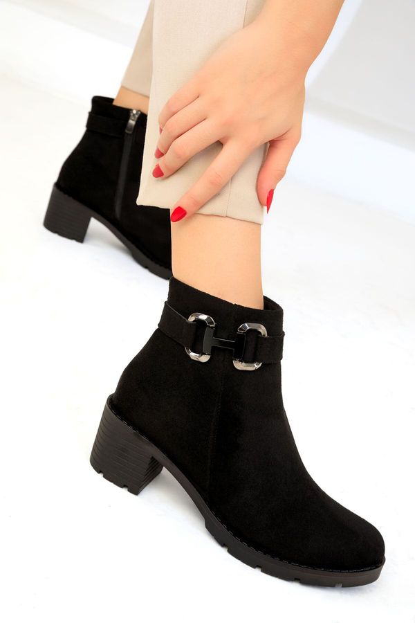 Soho Soho Black Suede Women's Boots & Bootie 19634