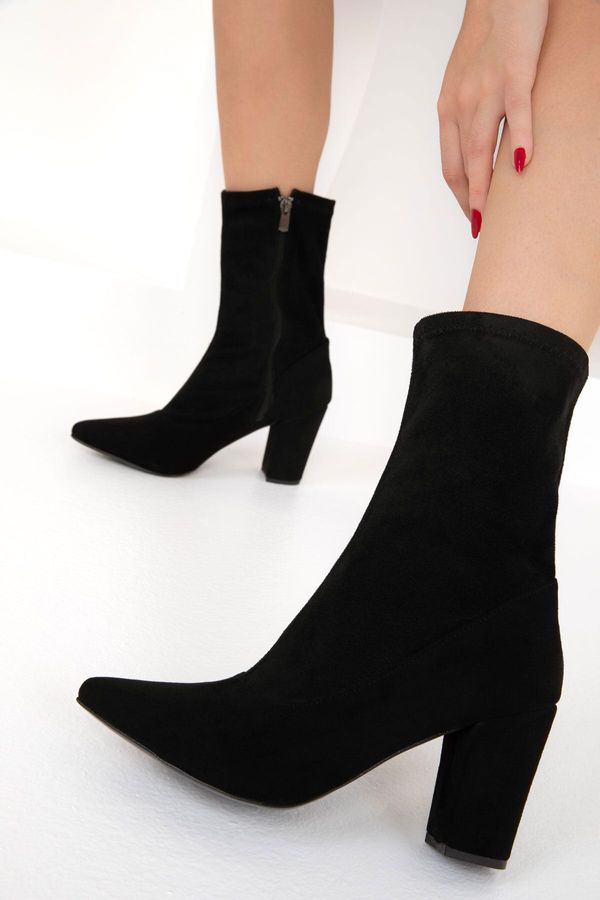 Soho Soho Black Suede Women's Boots & Bootie 19709