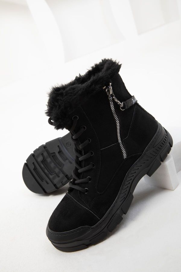 Soho Soho Black Suede Women's Boots & Bootie 20007