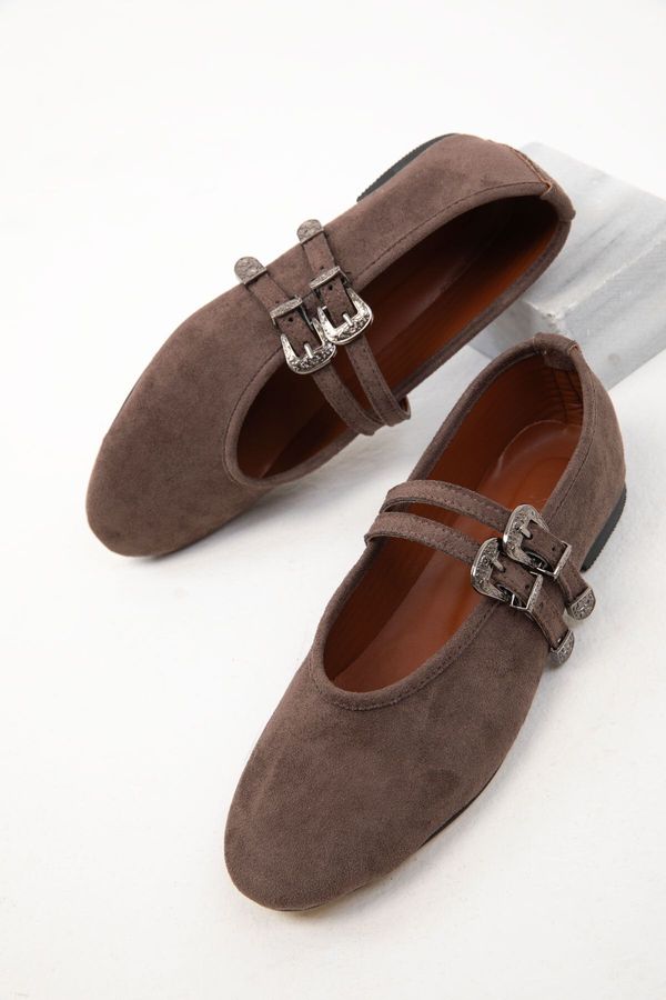 Soho Soho Brown Suede Women's Ballerinas 19935