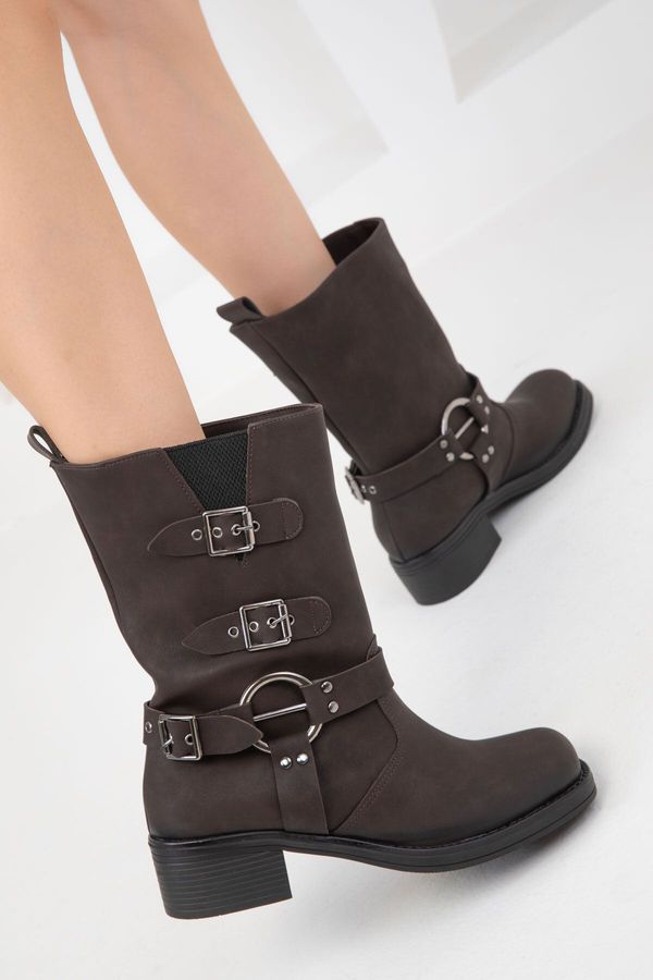 Soho Soho Coffee Matte Women's Boots & Bootie 19774