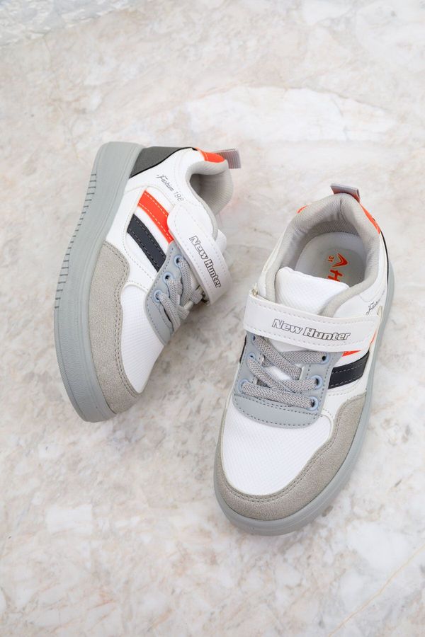 Soho Soho Ice-White-Orange Kids Sneaker 19612