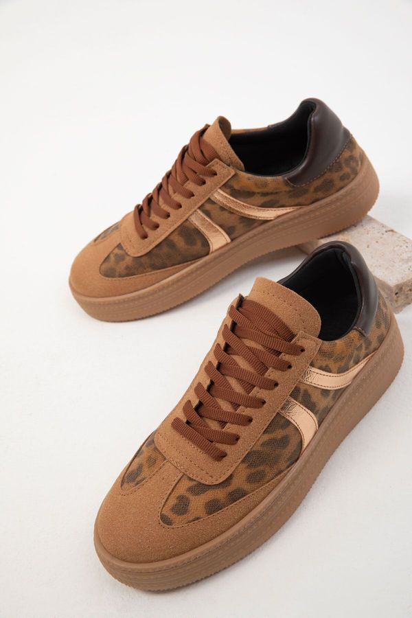 Soho Soho Tan-Leopard Women's Sneaker 19923