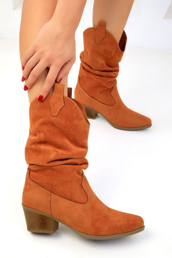 Soho Soho Tan Suede Women's Boots & Bootie 19588