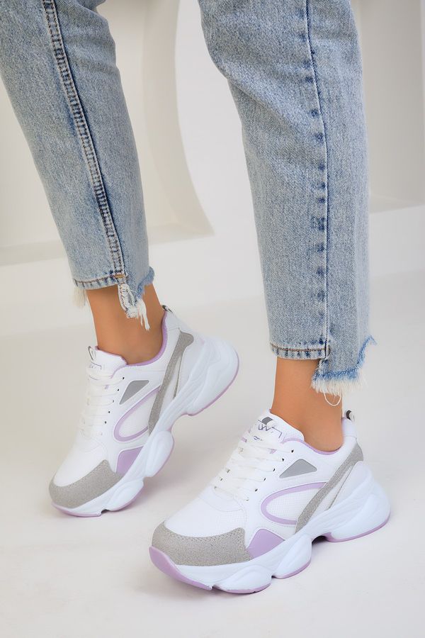 Soho Soho White-Lilac-C Women's Sneakers 17226