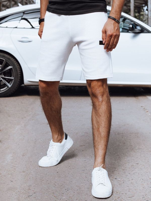 DStreet Spodenki męskie dresowe białe Dstreet