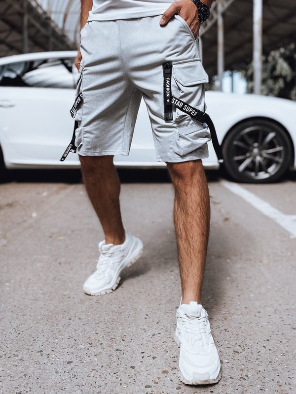 DStreet Spodenki męskie  dresowe bojówki szare Dstreet