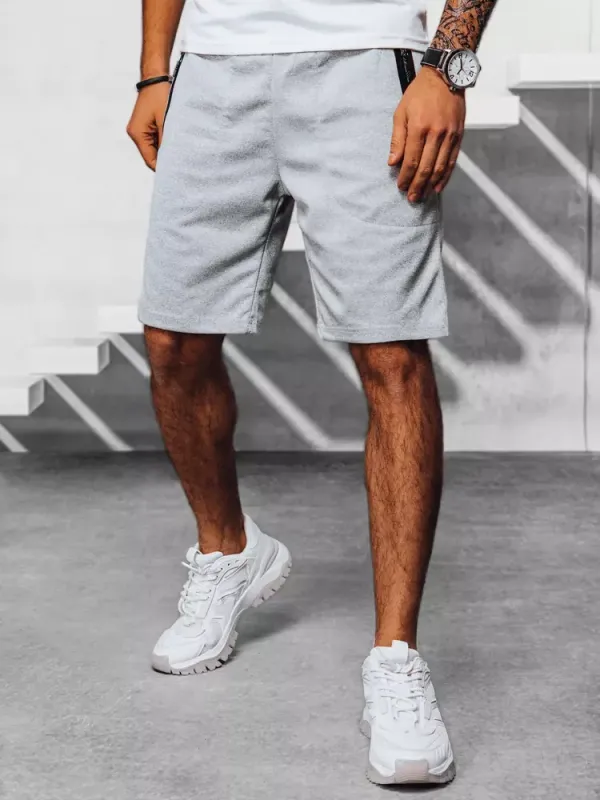 DStreet Spodenki męskie dresowe jasnoszare Dstreet