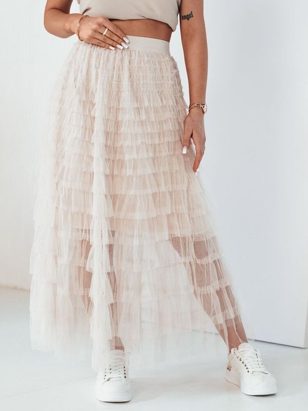 DStreet Spódnica tiulowa HILTAS beżowa Dstreet