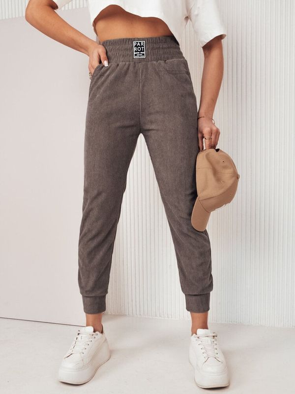 DStreet Spodnie damskie dresowe LORIST szare Dstreet