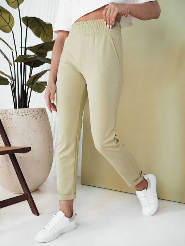 DStreet Spodnie damskie HILES zielone Dstreet