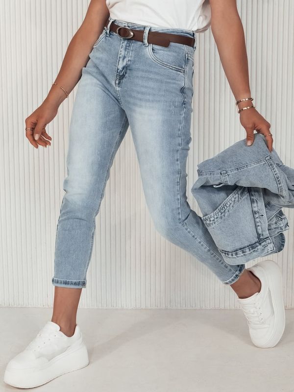 DStreet Spodnie damskie jeansowe GLAM JEANS niebieskie Dstreet