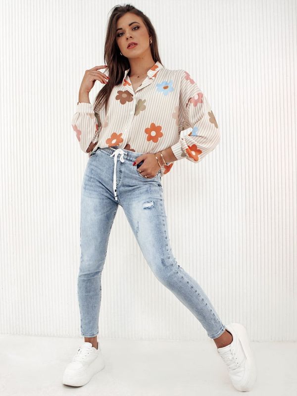 DStreet Spodnie damskie jeansowe STYLEFIT niebieskie Dstreet