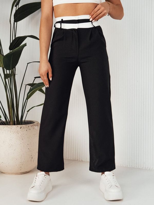 DStreet Spodnie damskie wide leg GINZOM czarne Dstreet