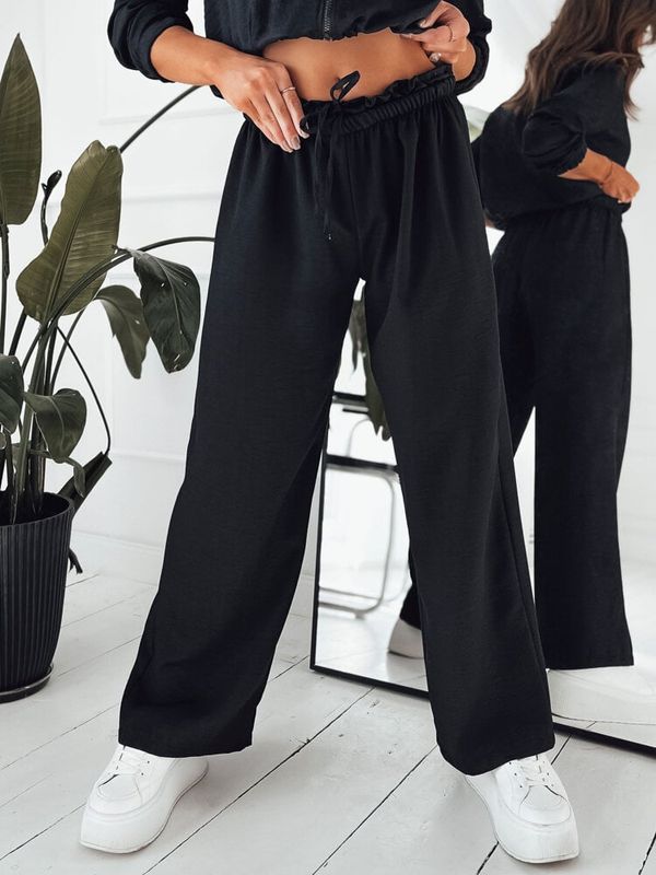 DStreet Spodnie damskie wide leg MADDIE czarne Dstreet