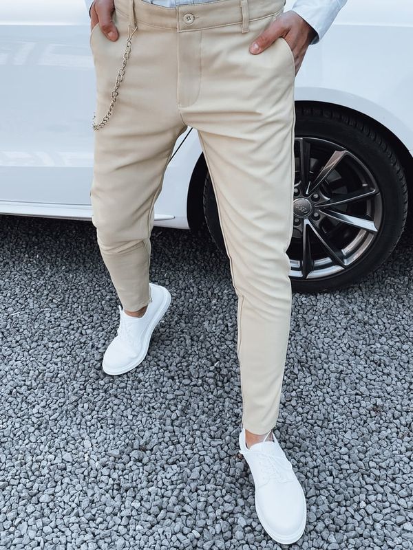 DStreet Spodnie męskie beżowe Dstreet