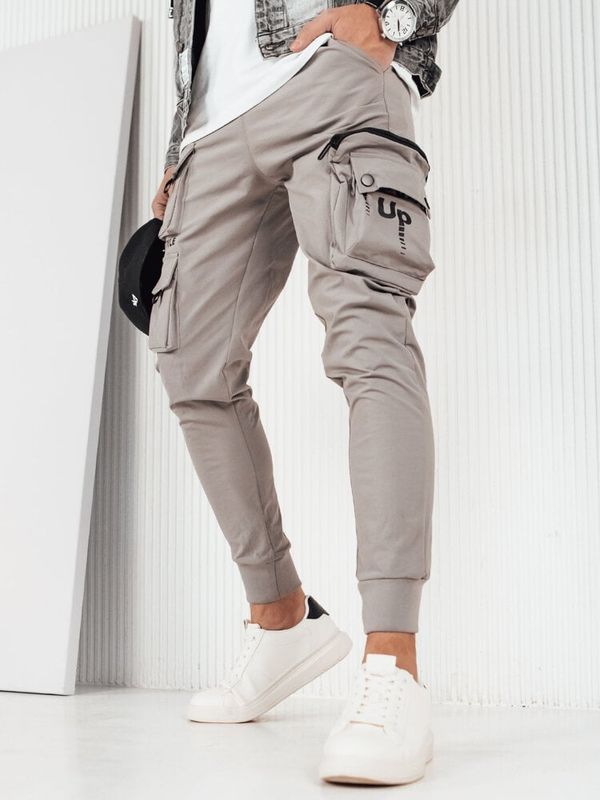 DStreet Spodnie męskie bojówki szare Dstreet