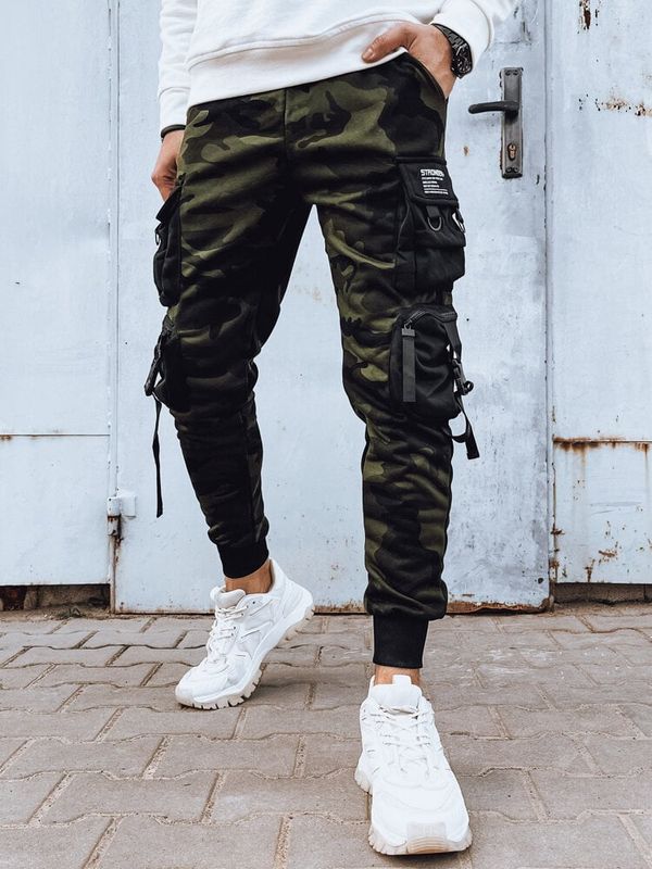 DStreet Spodnie męskie bojówki zielone Dstreet