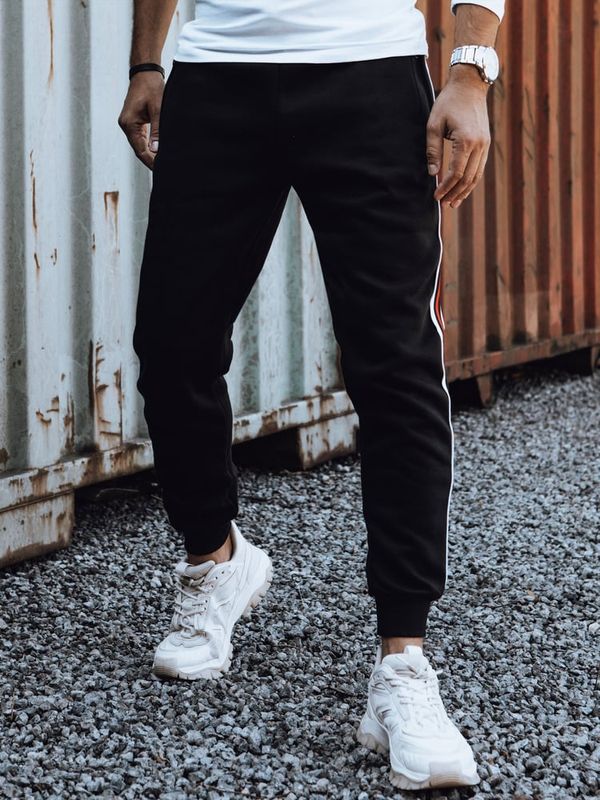 DStreet Spodnie męskie dresowe czarne Dstreet