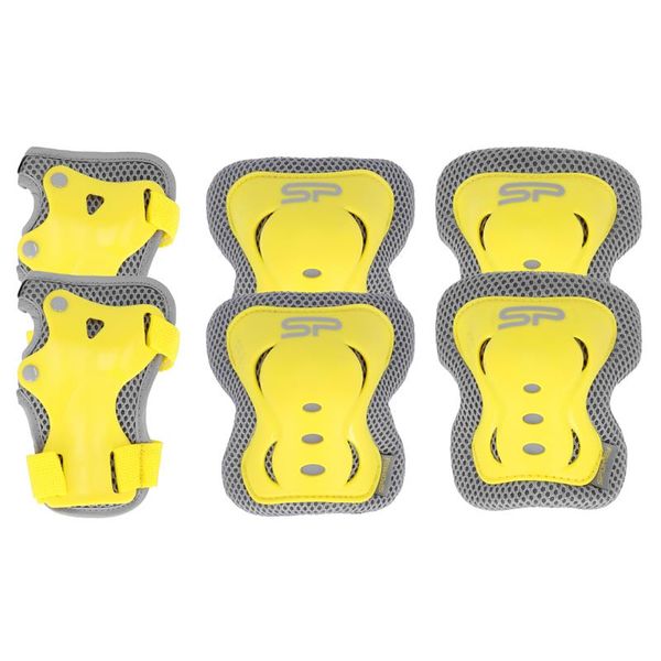 Spokey Spokey SHIELD II - 3-dielna set of children's protectors, yellow, vel. M