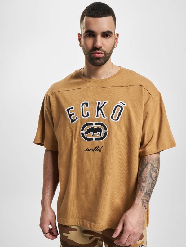 Ecko Unltd. Společnost Ecko Unltd. Brown T-shirt Boxy Cut