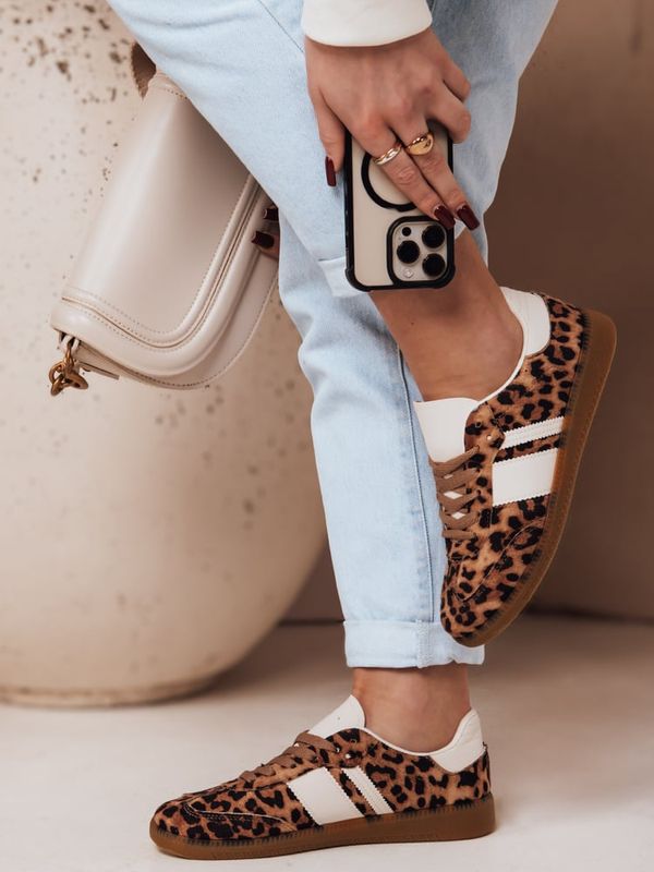 DStreet Sportowe sneakersy damskie ANIMALIA pomarańczowe Dstreet